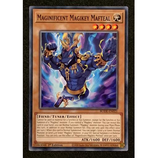 Maginificent Magikey Maftal | BODE-EN021 | 1st Edition | Common