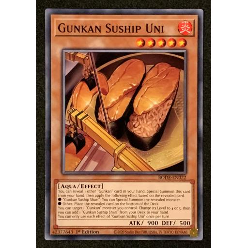 Gunkan Suship Uni | BODE-EN022 | 1st Edition | Common