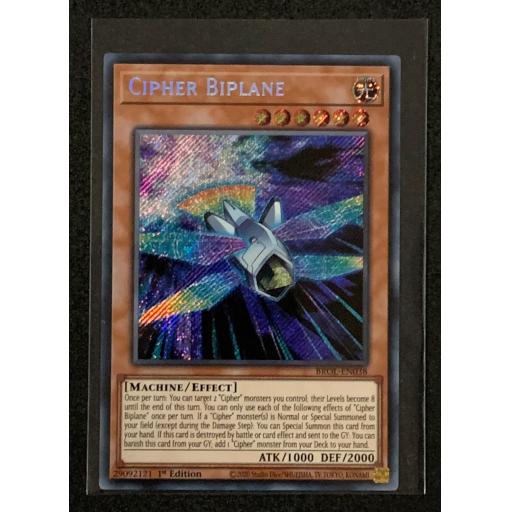 Cipher Biplane | BROL-EN038 | 1st Edition | Secret Rare