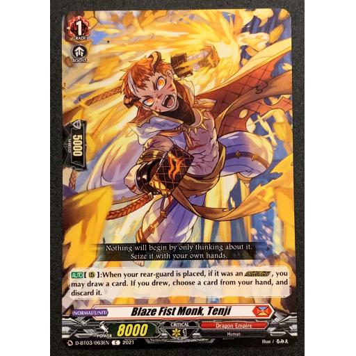 Blaze Fist Monk, Tenji | D-BT03/063EN C