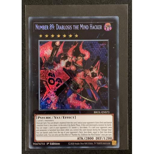 Yugioh! TCG Number 89: Diablosis The Mind Hacker (BROL - Secret