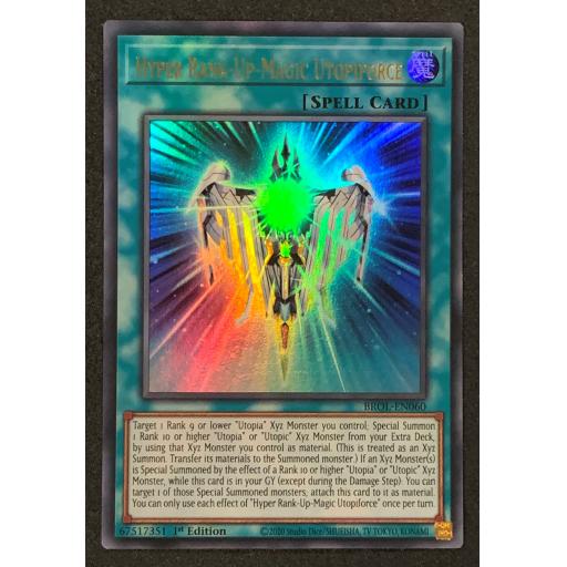 Hyper Rank-Up-Magic Utopiforce | BROL-EN060 | 1st Edition | Ultra Rare