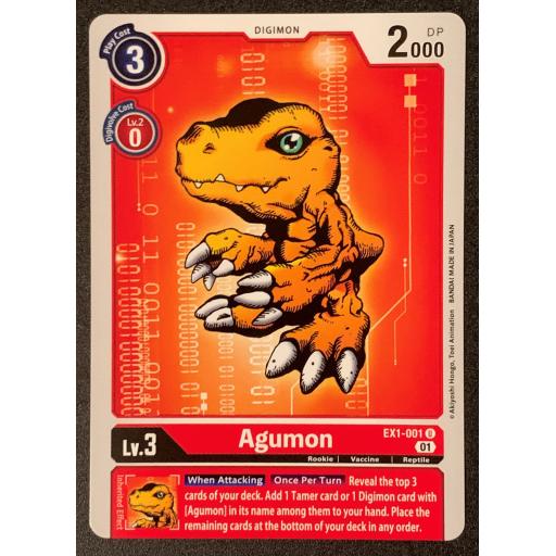 Agumon | EX1-001 U | Uncommon