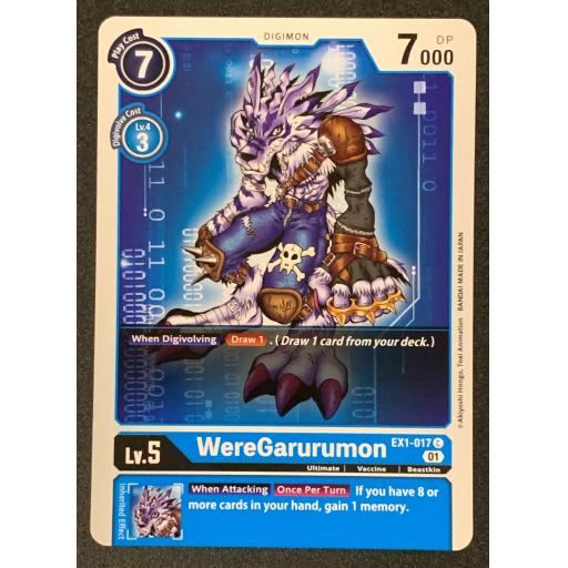 WereGarurumon | EX1-017 C | Common
