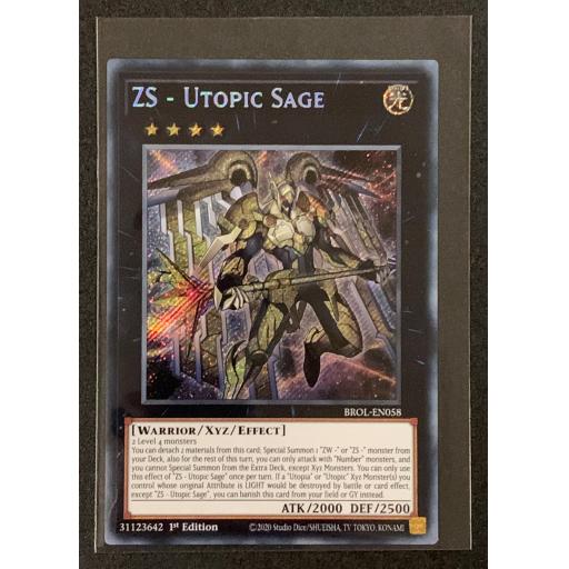 ZS - Utopic Sage | BROL-EN058 | 1st Edition | Secret Rare