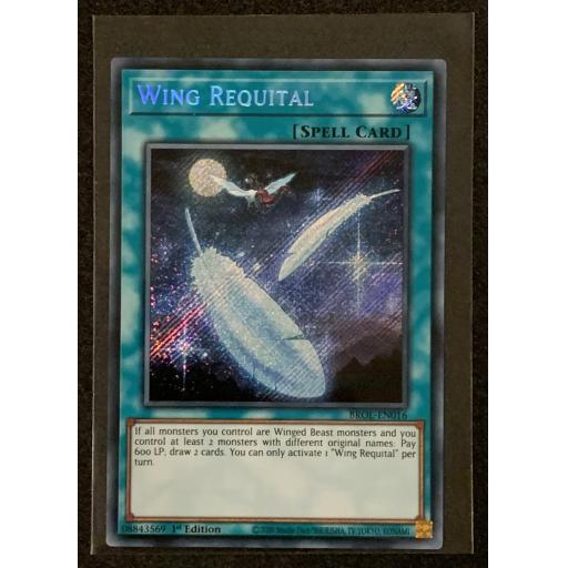 Wing Requital | BROL-EN016 | 1st Edition | Secret Rare