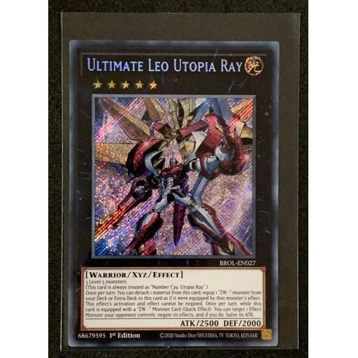 Ultimate Leo Utopia Ray | BROL-EN027 | 1stEdition | Secret Rare