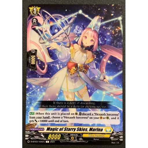 Magic of Starry Skies, Marina | D-BT03/104EN C