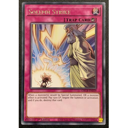 Solemn Strike | GRCR-EN059 | 1st Edition | Rare