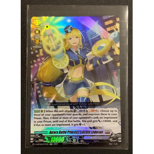 Aurora Battle Princess, Execute Lemonun | D-BT03/017EN RR