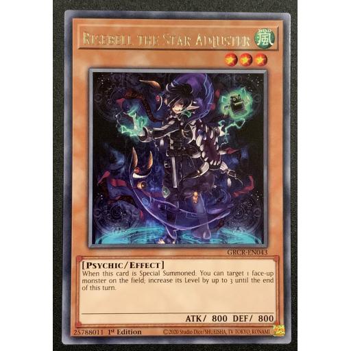 Risebell The Star Adjuster | GRCR-EN043 | 1st Edition | Rare