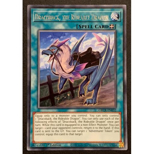 Dracoback, the Rideable Dragon | GRCR-EN032 | 1st Edition | Rare