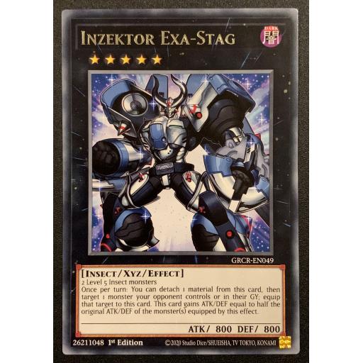 Inzektor Exa-Stag | GRCR-EN049 | 1st Edition | Rare