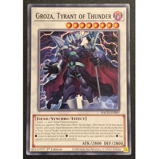 Groza, Tyrant of Thunder | BACH-EN097 | Common | 1st Edition