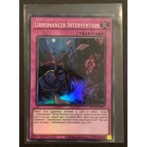 Libromancer Intervention | BACH-EN091 | Super Rare | 1st Edition