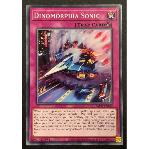 Dinomorphia Sonic | BACH-EN072 | Common | 1st Edition