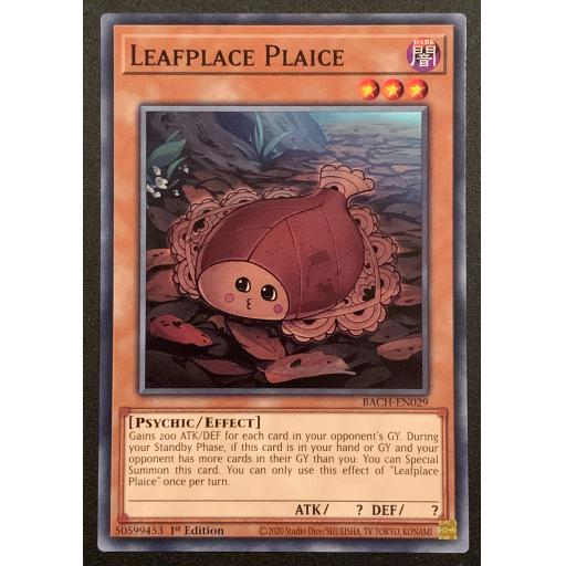 Leafplace Plaice | BACH-EN029 | Common | 1st Edition