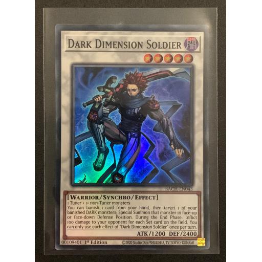 Dark Dimension Soldier | BACH-EN043 | Super Rare | 1st Edition