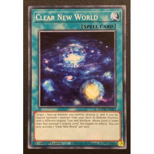 Clear New World | BACH-EN062 | Common | 1st Edition
