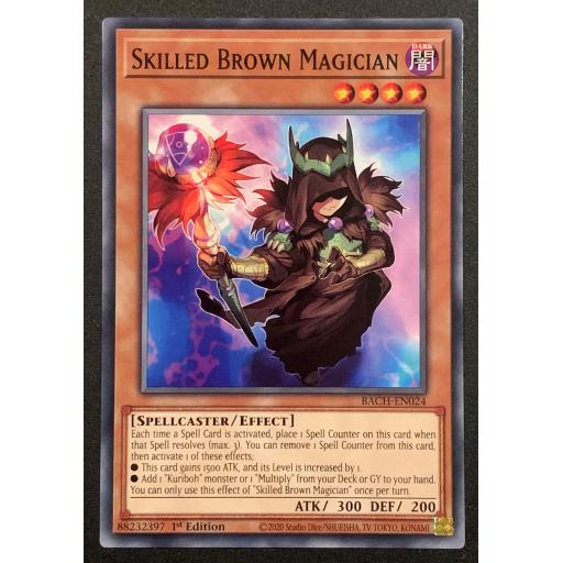 Skilled Brown Magician | BACH-EN024 | Common | 1st Edition