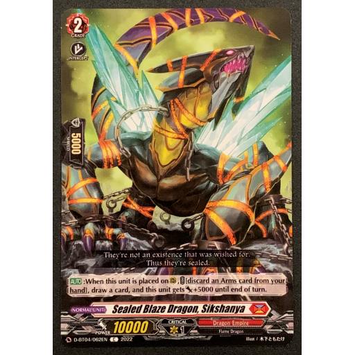 Sealed Blaze Dragon, Sikshanya | D-BT04/062EN C