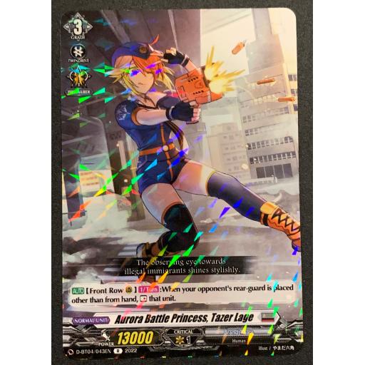 Aurora Battle Princess, Tazer Lage | D-BT04/043EN R