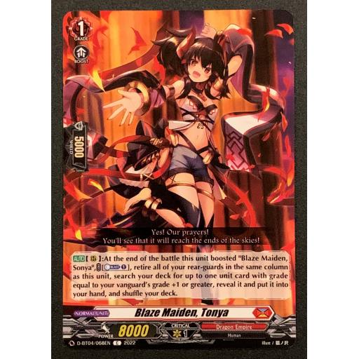 Blaze Maiden, Tonya | D-BT04/068EN C