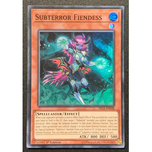 Subterror Fiendess | FIGA-EN048 | Super Rare | 1st Edition