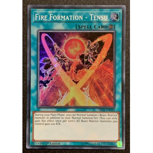 Fire Formation - Tensu | FIGA-EN029 | Super Rare | 1st Edition