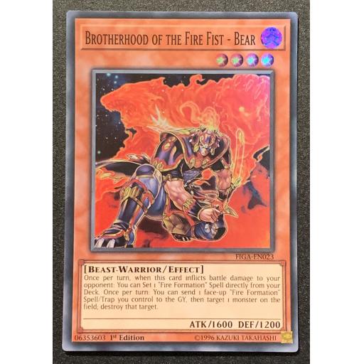 Brotherhood of the Fire Fist - Bear | FIGA-EN023 | Super Rare | 1st Edition