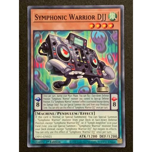 Symphonic Warrior DJJ | DIFO-EN021 | Common | 1st Edition