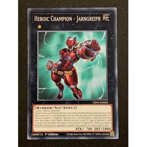 Heroic Champion - Jarngreipr | DIFO-EN045 | Common | 1st Edition