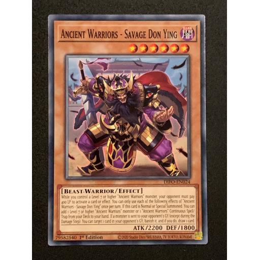 Ancient Warriors - Savage Don Ying | DIFO-EN024 | Common | 1st Edition