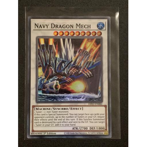 Navy Dragon Mech | DIFO-EN082 | Super Rare | 1st Edition