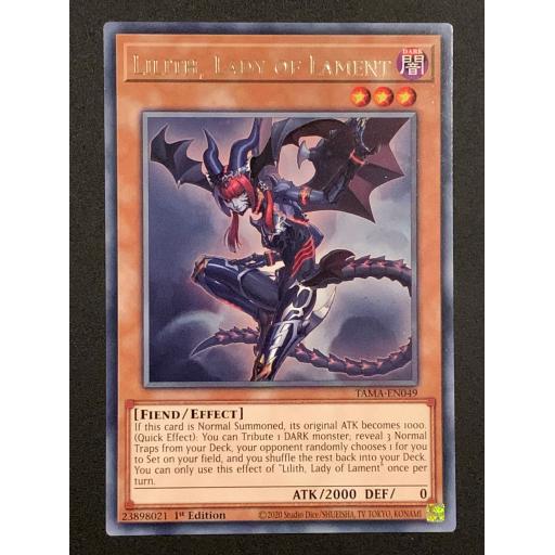 Lilith, Lady of Lament | TAMA-EN049 | 1st Edition | Rare