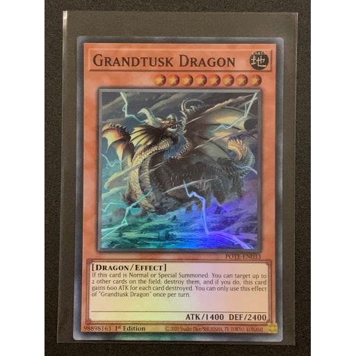 Grandtusk Dragon | POTE-EN033 | 1st Edition | Super Rare