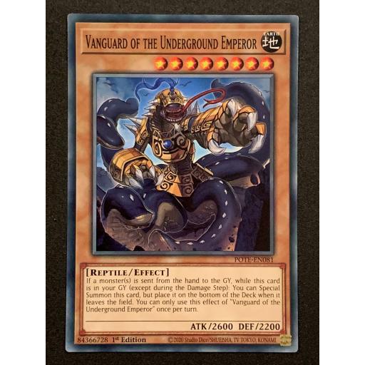 Vanguard of the Underground Emperor | POTE-EN081 | 1st Edition | Common