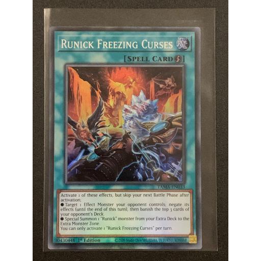 Runick Freezing Curses | TAMA-EN033 | 1st Edition | Super Rare