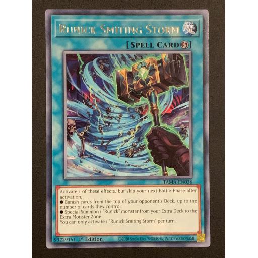 Runick Smithing Storm | TAMA-EN036 | 1st Edition | Rare