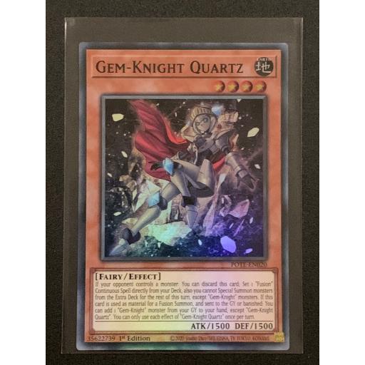 Gem-Knight Quartz | POTE-EN020 | 1st Edition | Super Rare