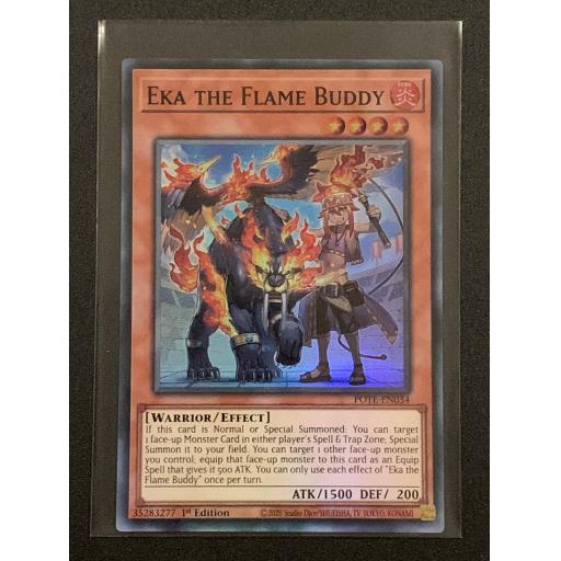 Eka the Flame Buddy | POTE-EN034 | 1st Edition | Super Rare