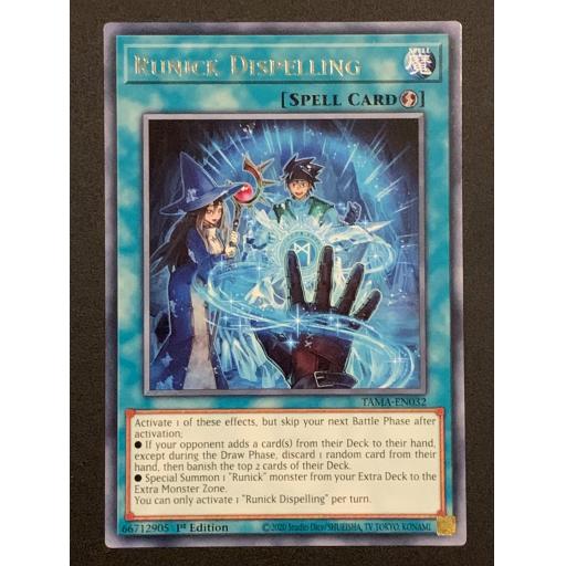 Runick Dispelling | TAMA-EN032 | 1st Edition | Rare