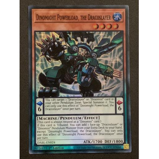 Dinomight Powerload, the Dracoslayer | DABL-EN024 | Super Rare | 1st Edition