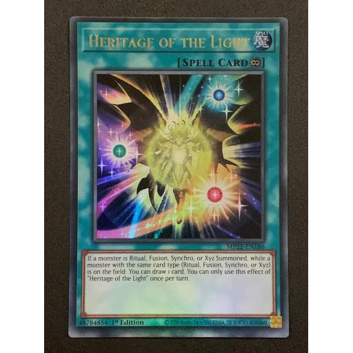 Heritage of the Light | MP22-EN186 | Ultra Rare | 1st Edition