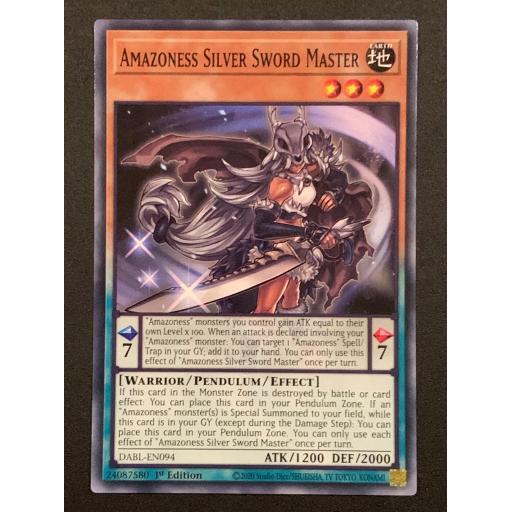 Amazoness Silver Sword Master | DABL-EN094 | Common | 1st Edition