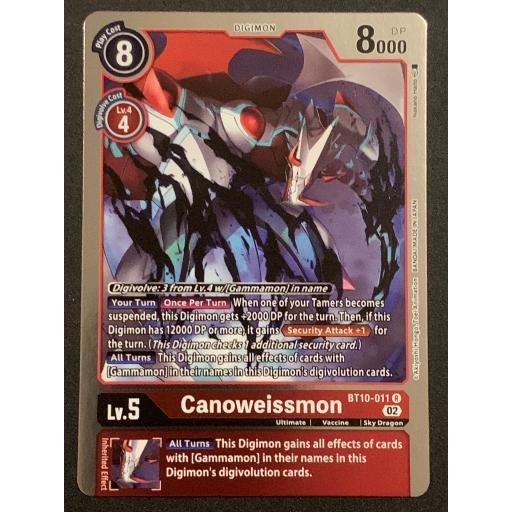 Canoweissmon | BT10-011 R