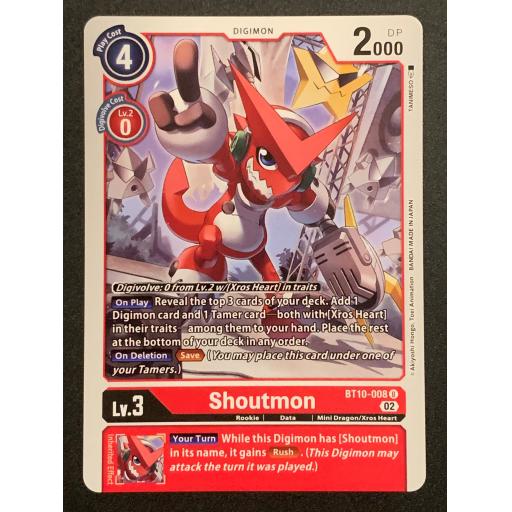 Shoutmon | BT10-008 U