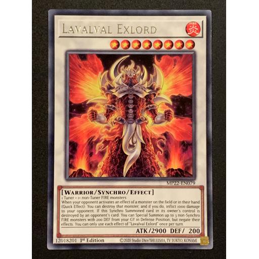 Lavalval Exlord | MP22-EN079 | Rare | 1st Edition