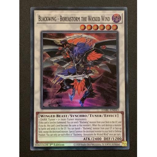 Blackwing - Boreastorm the Wicked Wind | DABL-EN043 | Super Rare | 1st Edition
