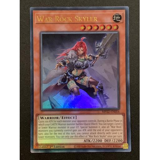 War Rock Skyler | MP22-EN054 | Ultra Rare | 1st Edition